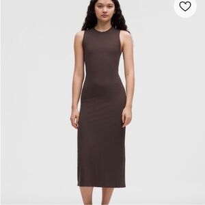 Lululemon All Aligned ribbed midi dress